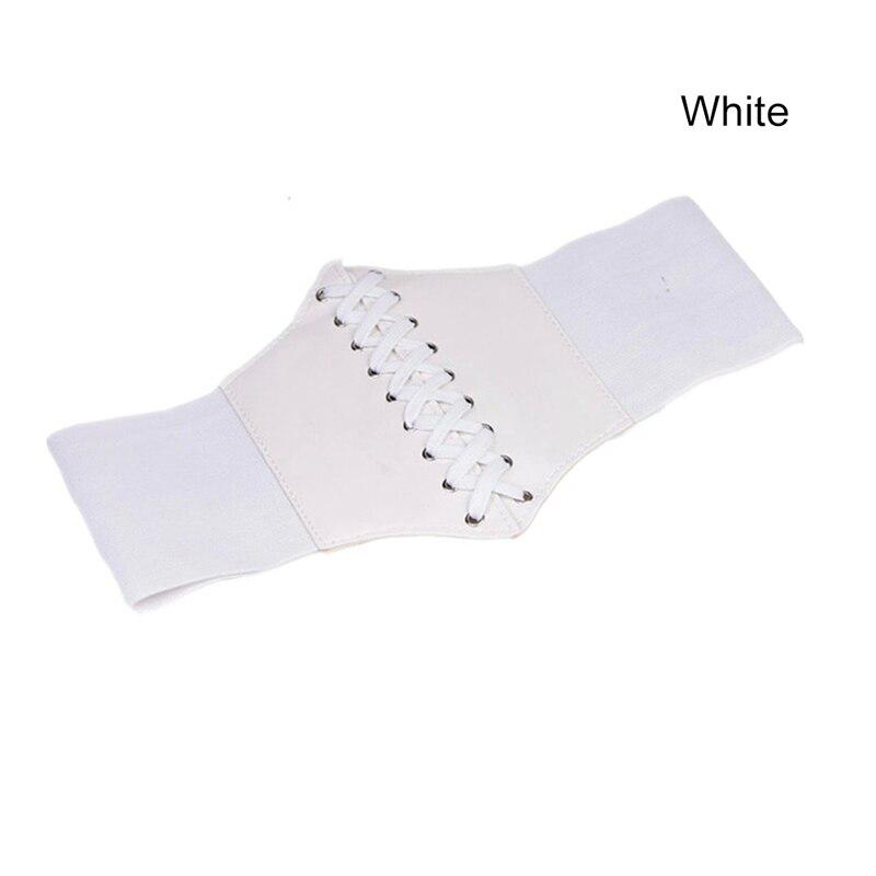 Waist Wide Band Shape Corset Belt Cincher Underbust Women Ultra PU Elastic Clothing Accesoories Female Decorations