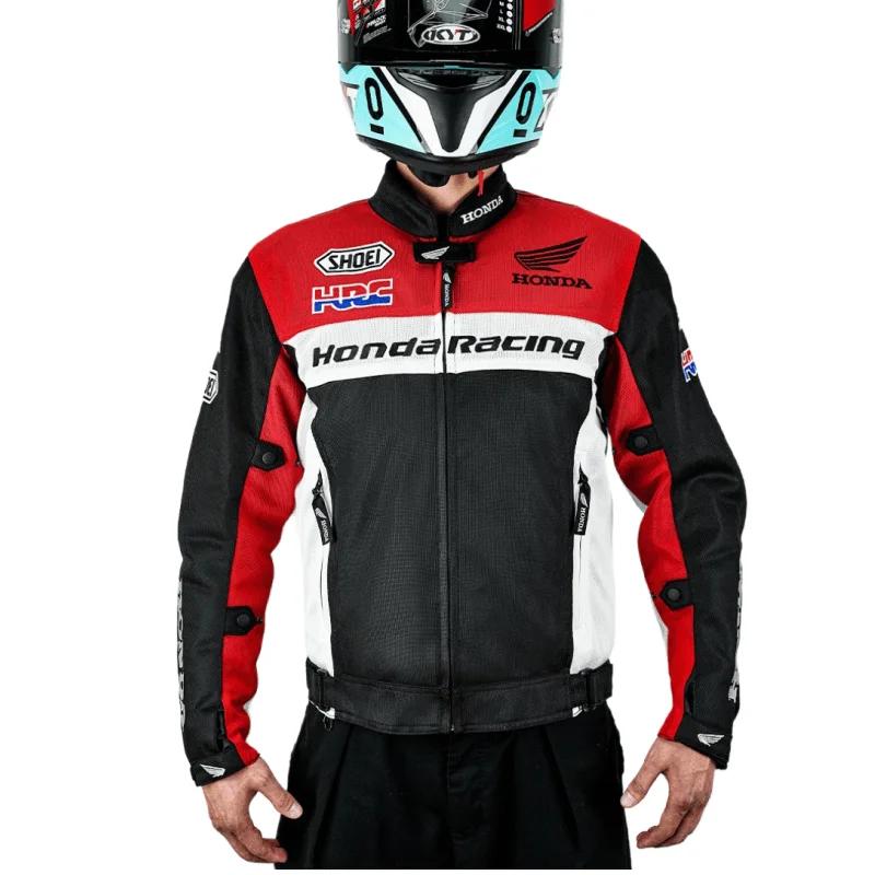 Ydcr7 Honda Jacket Off-road Motorcycle Racing Suit Men's and Women's Summer Anti Fall Breathable Mesh Jacket HRC Cycling Suit