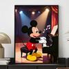 Disney Diamond Painting Kit DIY Round Home Wall Decor Adult Handmade Gift Mickey Playing Piano Art