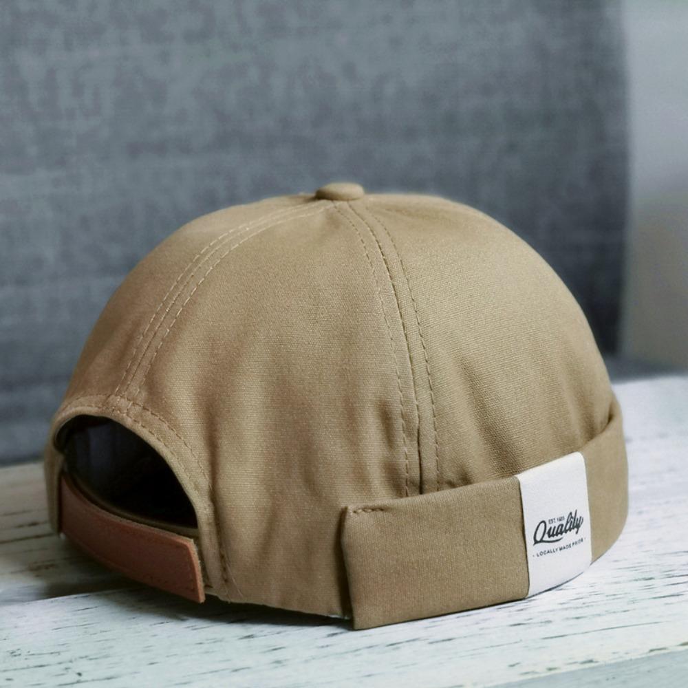 Hip Hop Dome Melon Caps Vintage Casual Melon Caps Fashion Brimless Skullies Cap  Streetwear