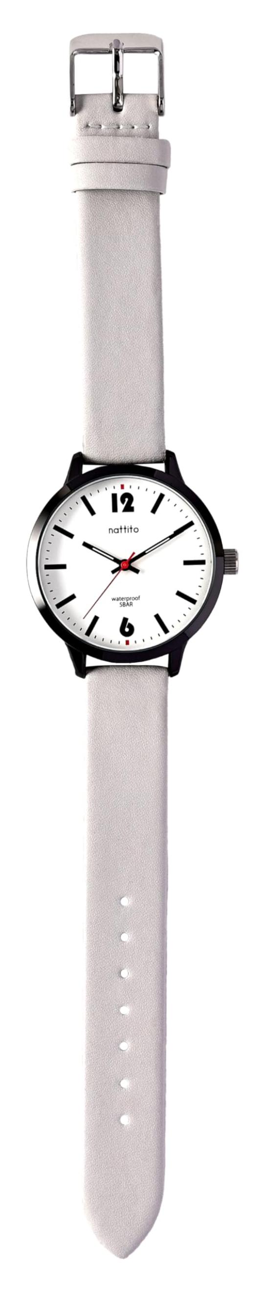 

Fieldwork Namib Analog Watch, Unisex, Leather Band, Water Resistant to 5 ATM, Stylish and Cute, Perfect for Everyday Use, Simple Design, Gray,