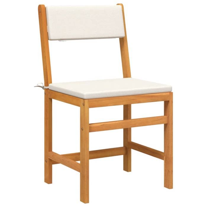 VidaXL Ensemble de balcon avec coussins 3 pcs bois massif d'acacia, ensemble de meubles de jardin, ensemble de meubles de 365855