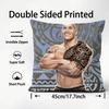 The Rock Face America Dwayne Johnson Cushion Cover Pattern Printed Pillowcase For Living Room Sofa Cushion Cover & Bedroom Decor