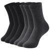 6 Paar Herrensocken aus Baumwolle, atmungsaktiv, schwarz/weiß, für den Frühling und Sommer, Übergröße EU 40–47