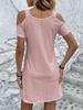2026 Damen Stilvolles Off-Shoulder Sommerkleid mit kurzen Ärmeln - Europäisches & Amerikanisches Schlankheitsdesign