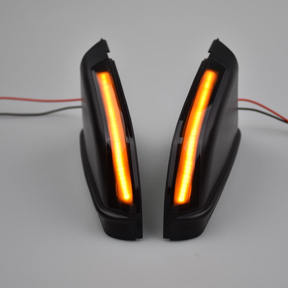 For VW Volkswagen Polo Mk4 9N3 FL Vento Skoda Octav 2X Led Side Wing Mirrors Dynamic Turn Signal Light Indicator Repeater Lamp