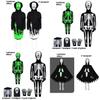Skull Cosplay Costume With Glowinthedark Effect For Halloween And Cosplay Events