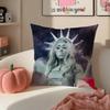 CChappellS RRoanS Cushion Cover Pillowcase Short Plush Invisible Zipper Room Sofa Cushion Cover