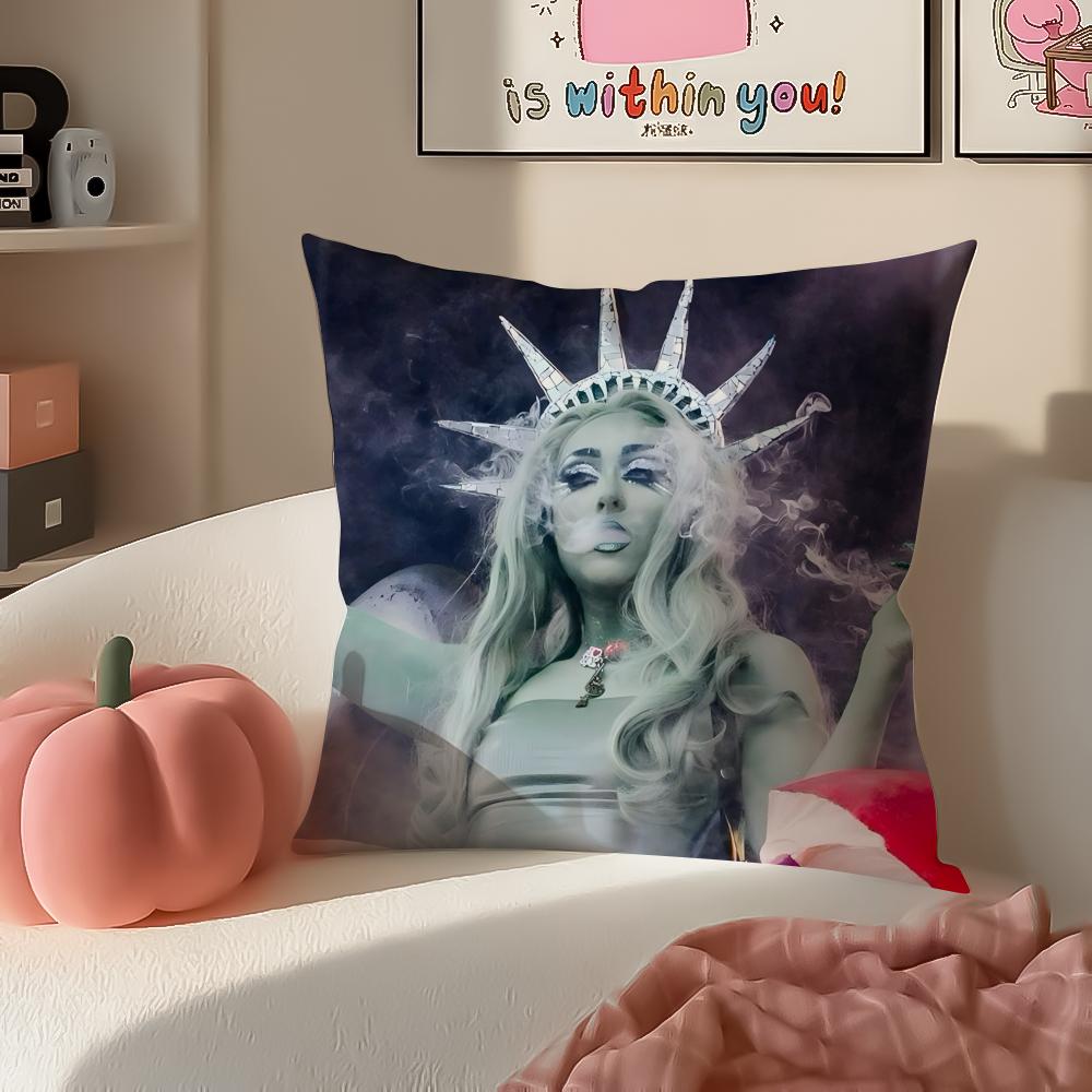 CChappellS RRoanS Cushion Cover Pillowcase Short Plush Invisible Zipper Room Sofa Cushion Cover