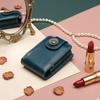 Mini Cosmetic Bag Portable Lipstick Bag With Mirror Fashion Retro Makeup Bag Storage Pouch Storage For Women Girl