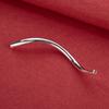 S925 Sterling Silver S-Shaped Bent Tube Beading Kit for DIY Bracelets and Necklaces
