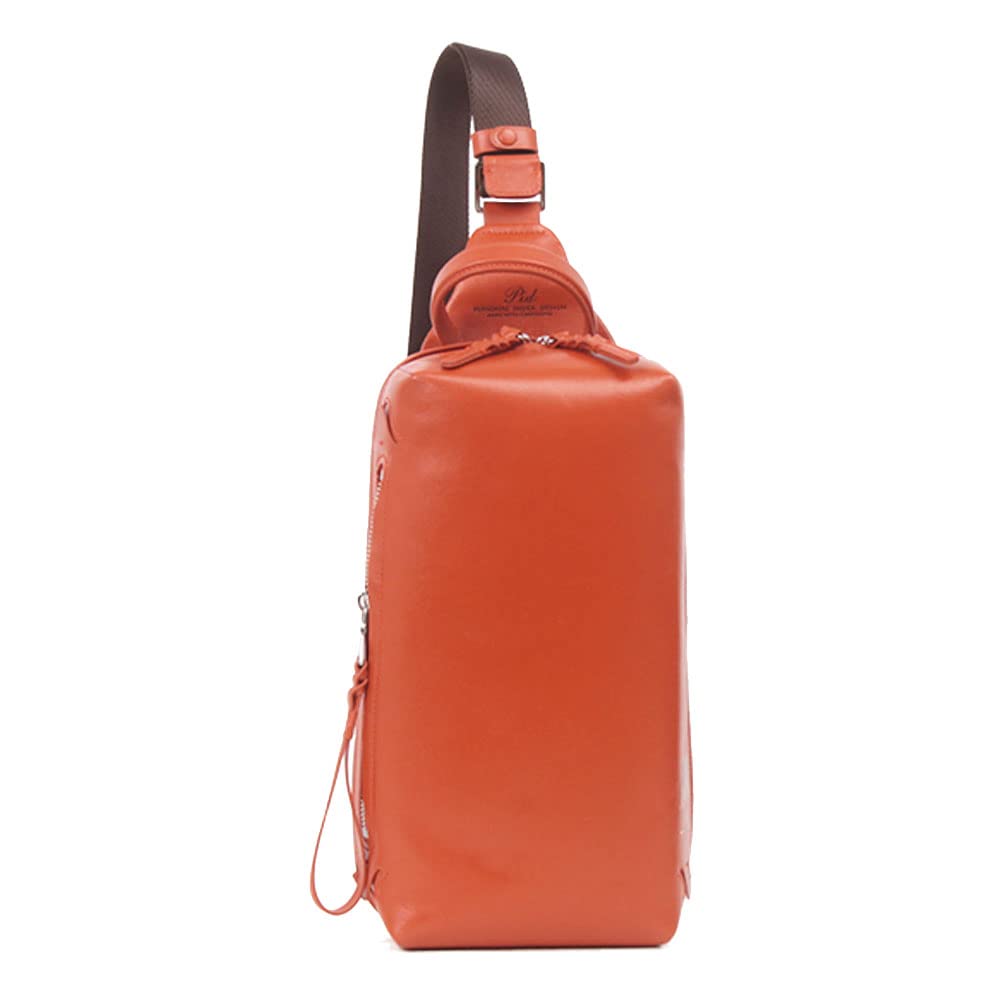 

P.I.D. Smooth Leather One-Shoulder Bag PAV104 Orange
