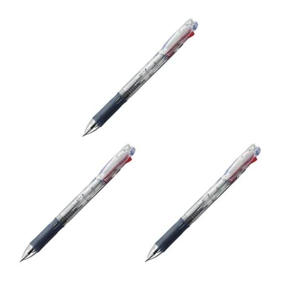 Zebra 4-Color Ballpoint Pen Clip-On Slim 4C P-B4A5-C Clear