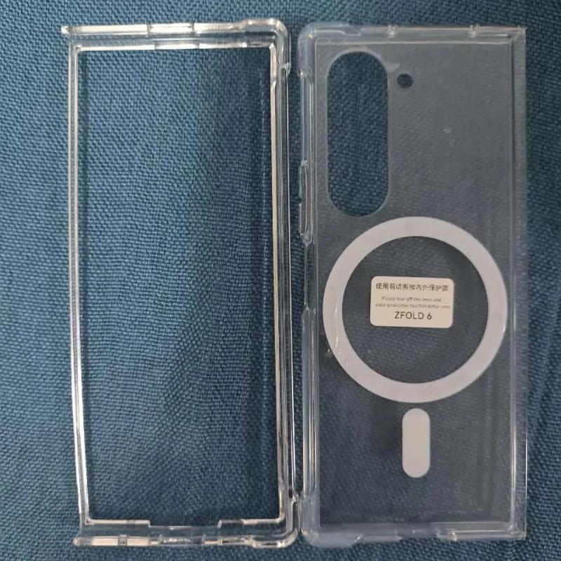 Magsafe Wireless Charging Case for Samsung Galaxy Z Fold 7 6 5 4 3 Z Fold3 Fold4 Fold5 Fold6 Transparent Shockproof Back Cover
