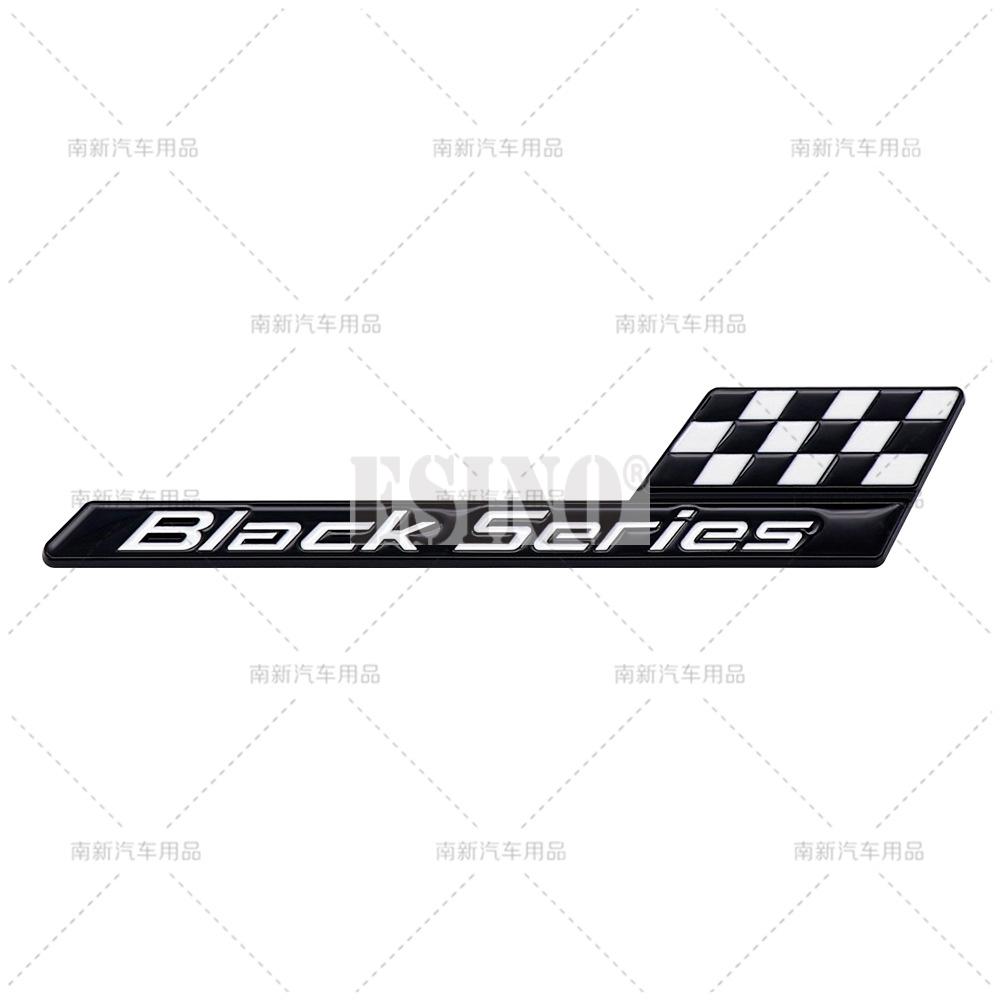 Black Series 3D Metal Adhesive Emblem Rear Fender Body Badge Auto Accessory for Mercedes Benz GT C63S A35 E63 S63