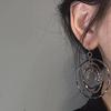 Multi-layer Hammered Circle Hoop Earrings - Elegant, Non-Piercing Clips for a Cool, Clear Look