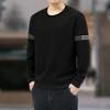 Men's Plus Size Hoodie, Cotton Long Sleeved T-shirt, Round Neck Undershirt, Casual Top