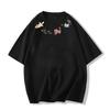 Women's Plus Size Retro Cartoon Short Sleeve T-shirt - American Summer Loose Fit, Petite Design Top