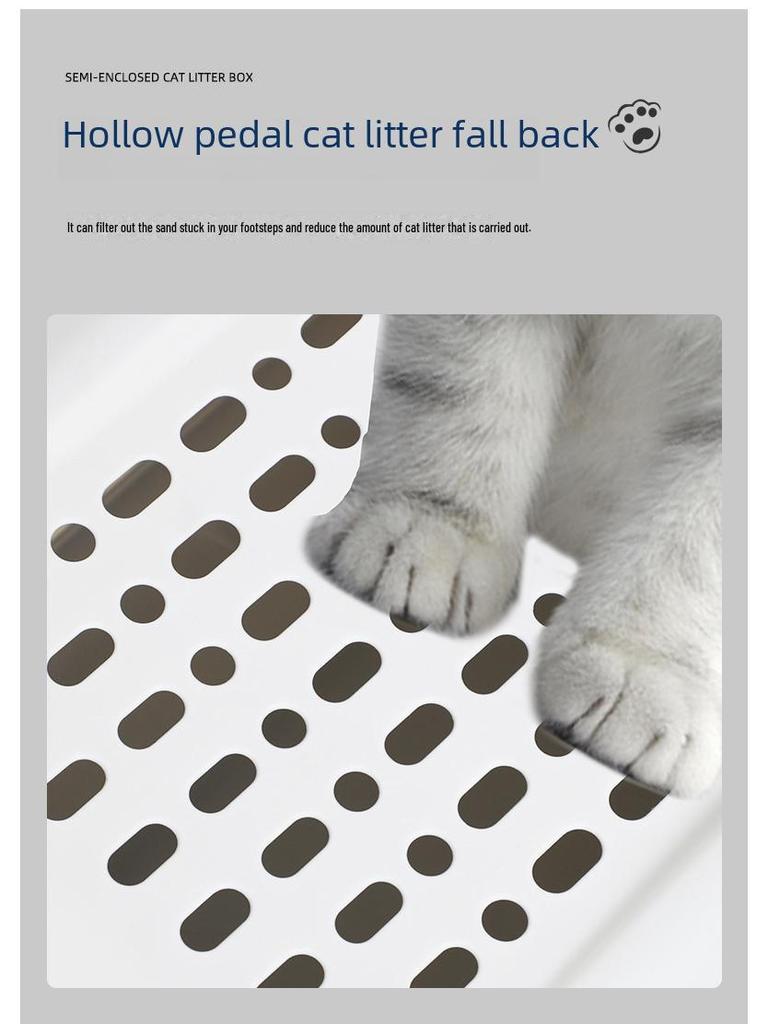 Große geschlossene Anti-Spritz-Deodorierende Katzentoilette