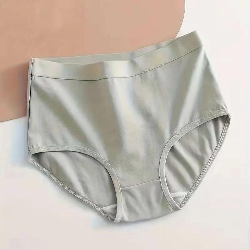 Damen Baumwolle High Waist Slips Unterwäsche Weiblich Groß Intim Dessous Slips Frau Unterhosen Slip Panti Neu
