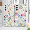 Cute Flower Painted Clear Phone Case for Samsung A55 A54 A53 A51 A70 A32 A31 A22 A13 5G Ultra Soft Covers Colorful Floral Fundas