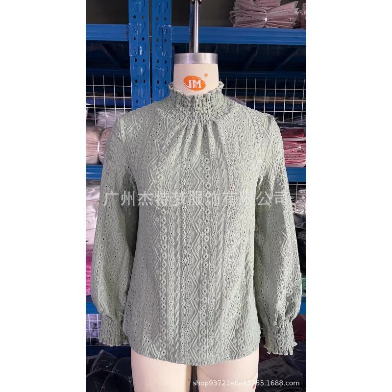 BITCED Bluse e Camicie Casual da Donna alla Moda con Scollo a O e Maniche Lunghe