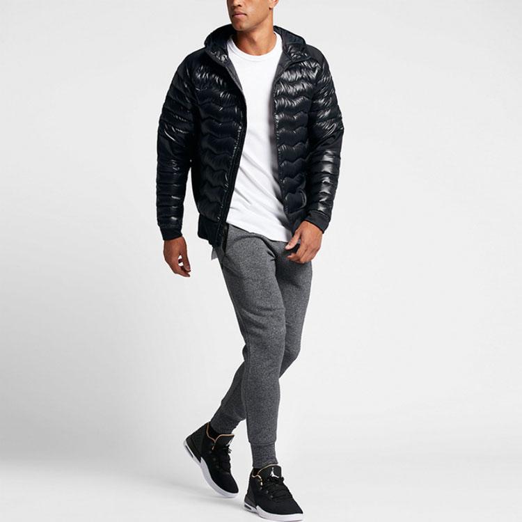 Jordan Winter Hooded Down Jacket Men Outerwear Black 807948-010
