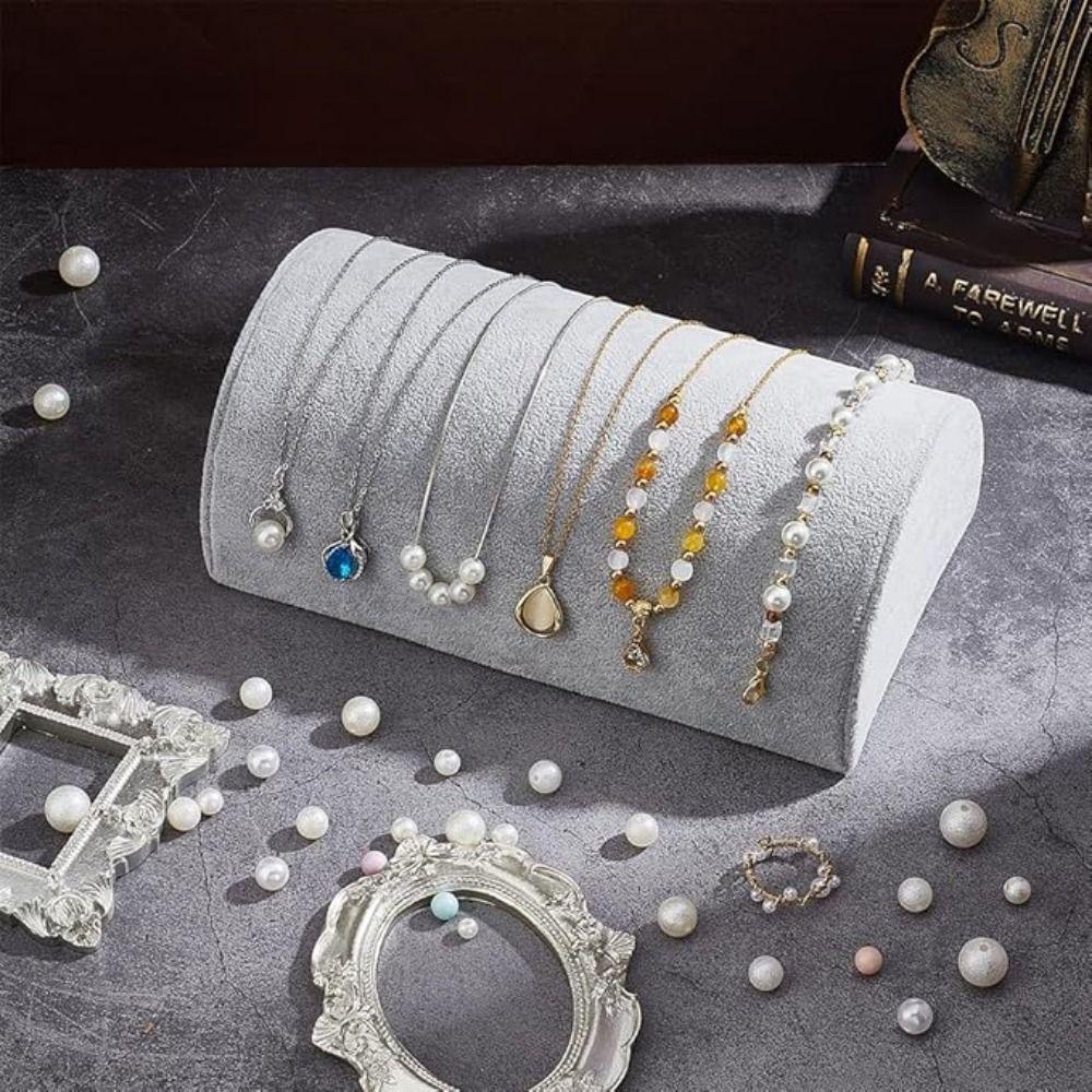 Necklace Bracelet Holder Organizer Semicircular Bangles Storage Rack Watch Display Stand  Women