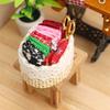 1/12 Dollhouse Miniature Accessories Mini Sewing Tools Basket Simulation Scissors Cloth Ruler For Miniature Scene Decoration