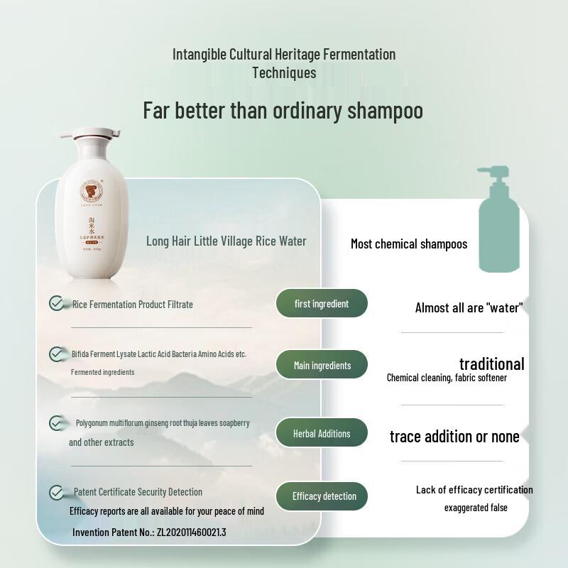 Long Hair Xiaozhai Rice Water Scalp Care Shampoo