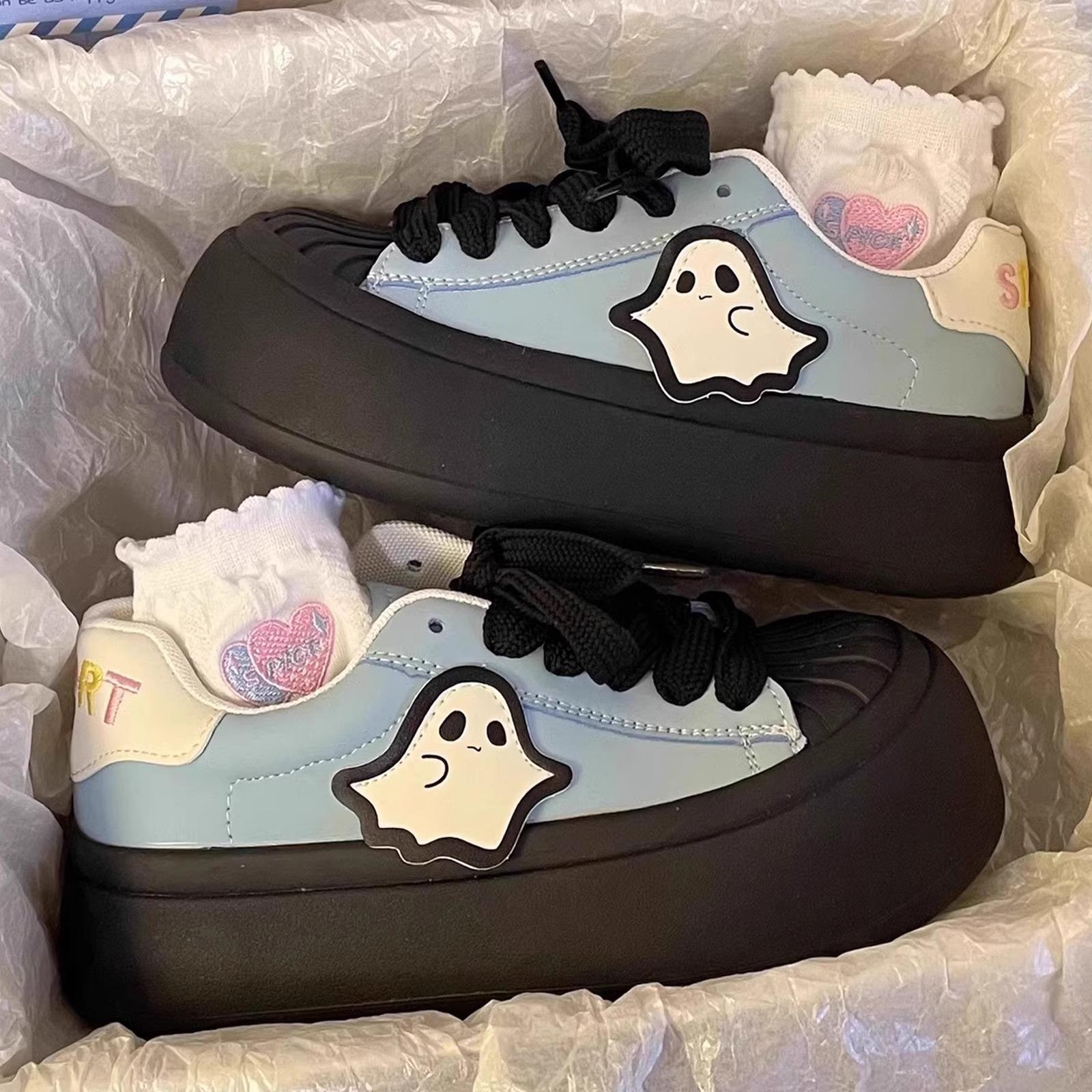 

Высококачественные модные крутые кеды 2025 весна новая нишевая дизайнерская маленькая белая обувь ракушка эльф толстая подошва женские 40