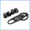 1Set Car Valve Stem Nozzles Tire Valve Cover Anti-Theft Dust Hats Car Keychain  For Volvo XC90 XC60 XC70 XC40 V90 V60 V40 C70 C30 S80