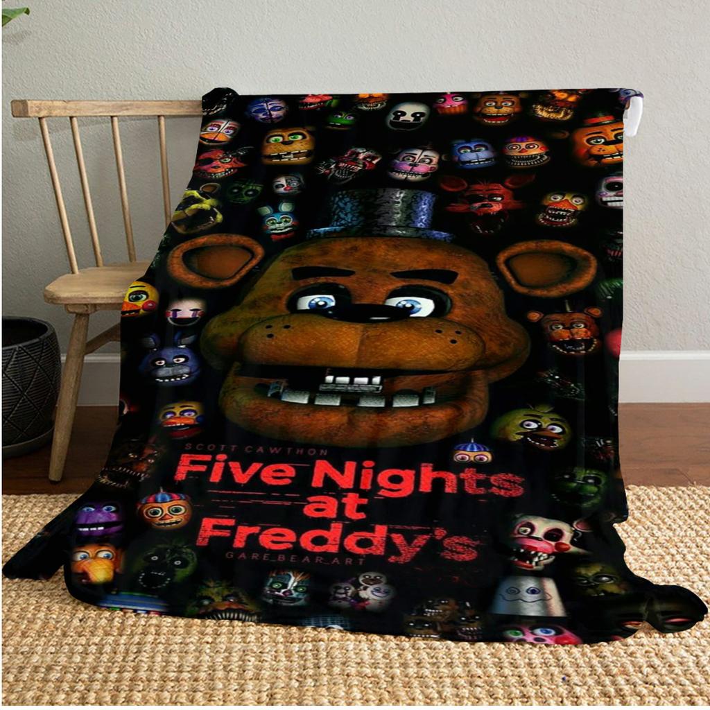 Five Nights Freddy's Characters Soft Comfortable All Seasons Blanket Sofa Office Naps Blanket Outdoor Travel Throw Perfect Gift