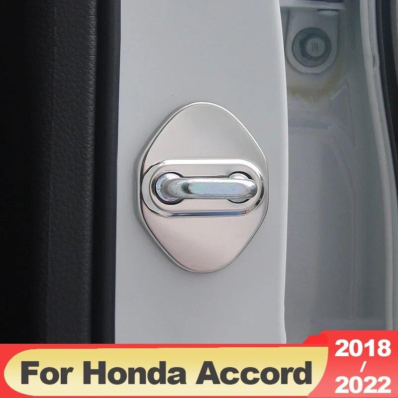 Edelstahl Auto-Styling Auto Türschloss Schutz Abdeckung Fall Für Honda Accord X 10th 2018 2022 Hybrid Zubehör