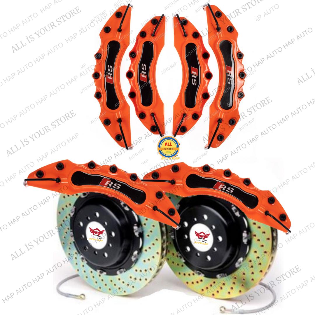 

Для RS ОРАНЖЕВЫЙ чехол тормозного суппорта, 4 шт., от 16 до 21 дюйма, автозапчасти, аксессуары и тормозная система, лучшее качество