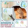 Suction-Cup Wand — Interactive Self-Play Toy For Cats, Featuring A Feather Wand With Bell — The Boredom Buster For