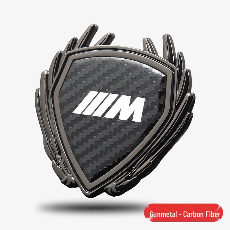 Emblematy BMW Serii 2: Metalowe Emblematy Skrzydła, Naklejki Dekoracyjne na Boczne Szyby do Modeli 225L, 225i, 220i.