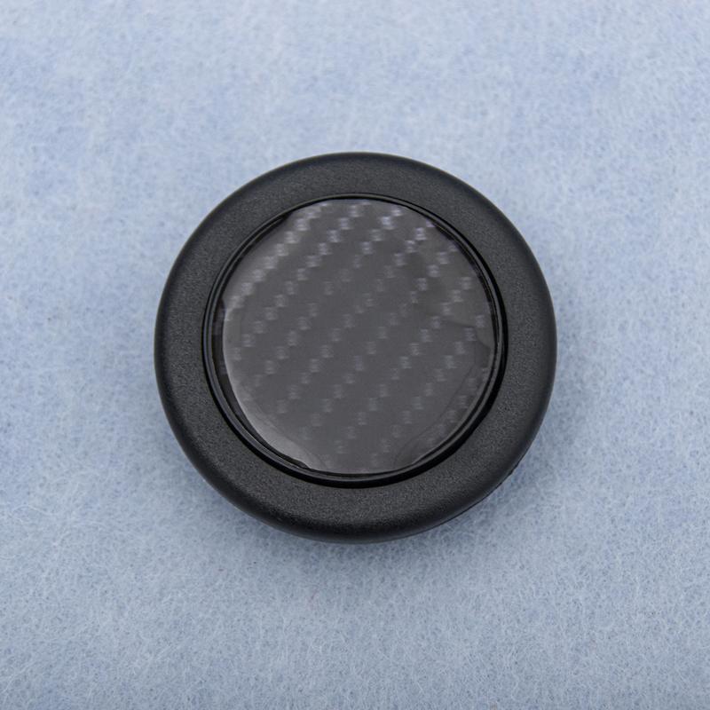 Universal Carbon Fiber Racing Car Styling Sport Steering Wheel Horn Button PCD 70/74mm