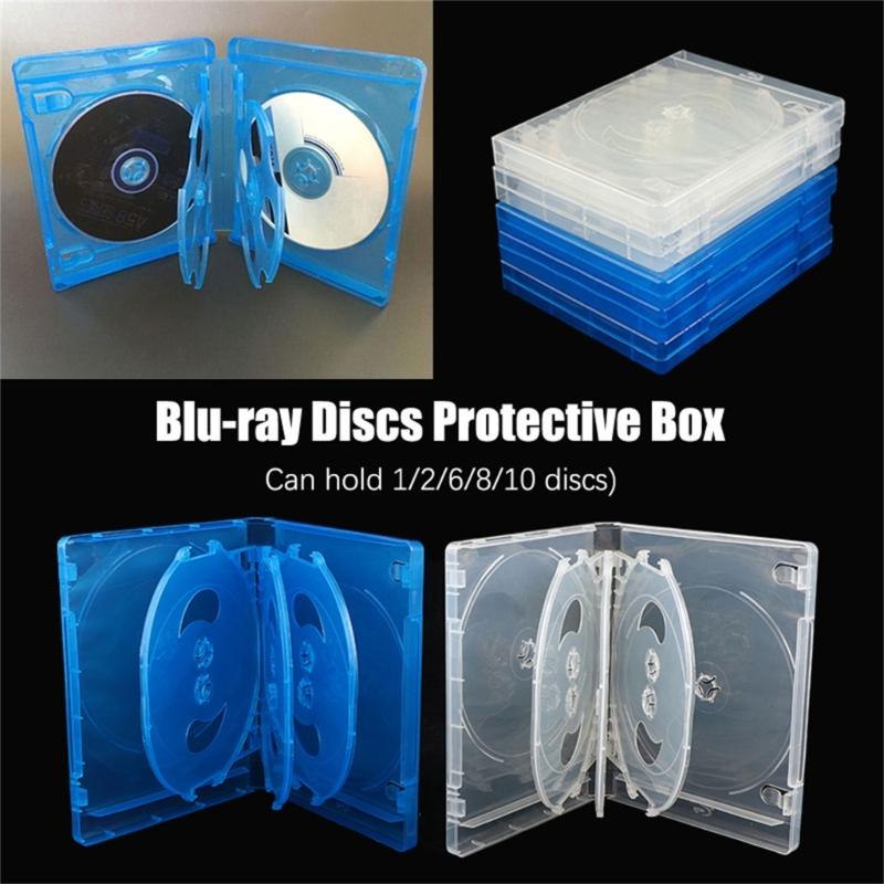 1PC 10 DVD Jewelry Case Clear Jewelry Box Container Case Transparent DVD Acrylic DVD Travel
