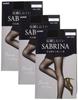 Sabrina Stockings of Tight and (Set 3) Black, Beautiful, Run-Resistant, SB540, Women's, Black, L-LL