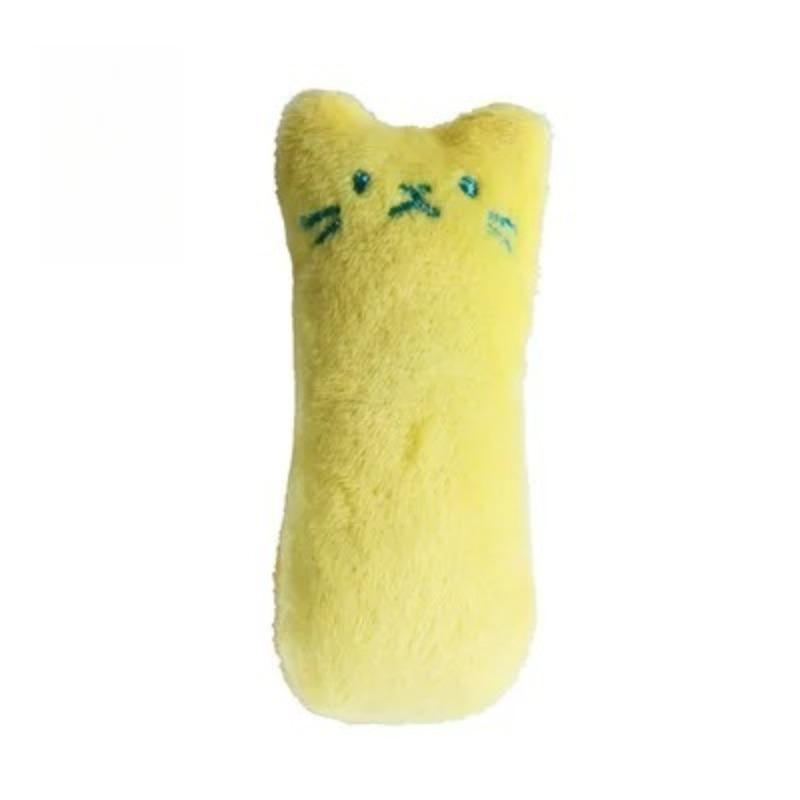 1pc Teeth Grinding Catnip Toys Funny Interactive Plush Cat Toy Pet Kitten Chewing Vocal Toy Claws Thumb Bite Cat Mint for Cats