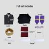 Demon Slayer Akaza Upper Rank Three Cosplay Costume - Full Set with Long Sleeves