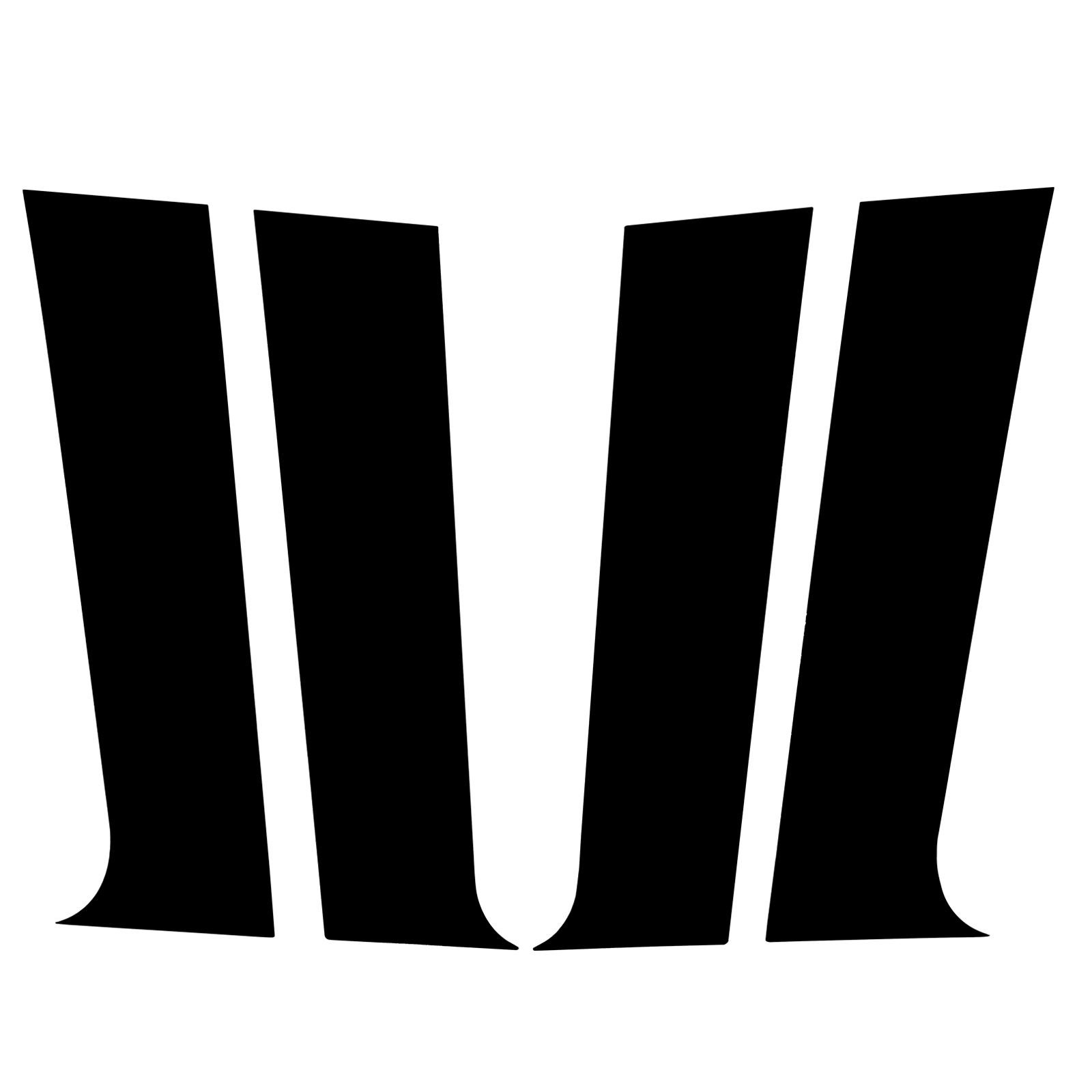 

4 шт. полированные стойки стоек, подходящие для Peugeot 301 2014 г. - накладка на оконную отделку BC, наклейка на аксессуары для колонок, глянцевая черная 4Pcs