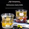 Disposable Ice Jelly Dessert Bowls with Lids