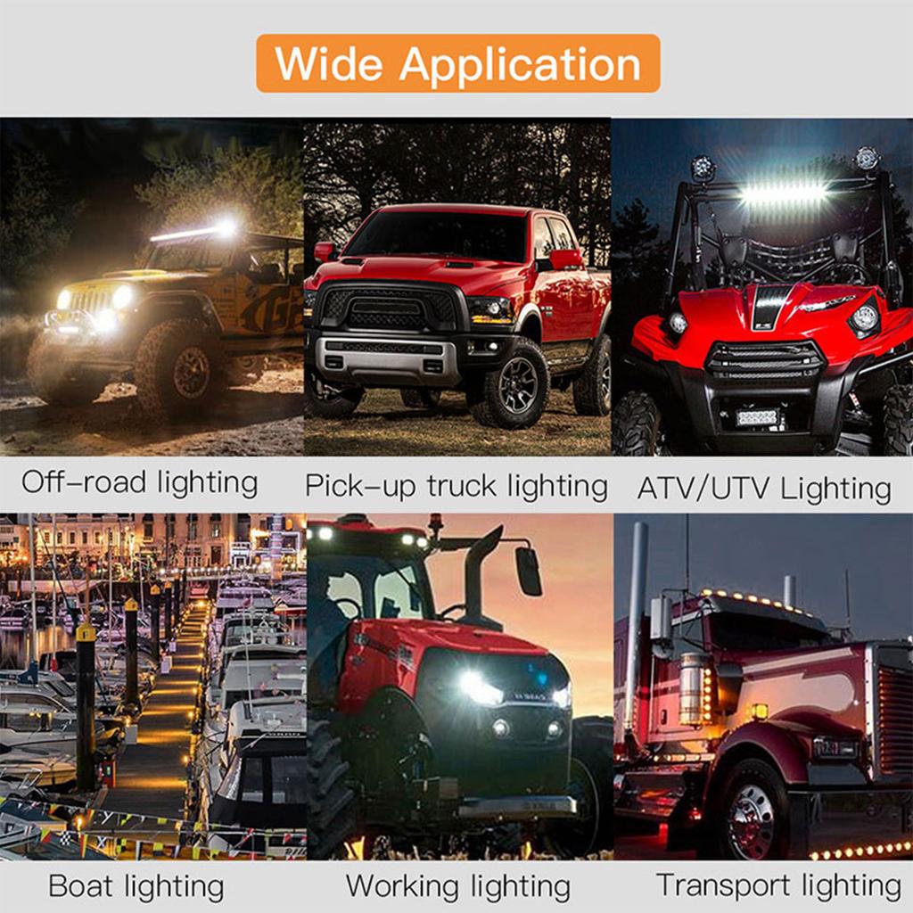 1PC Car LED Work Light Bar Adjustable Spotlight Fog Light 18W 36W Day Running Driving Lamp 12V 6/12 LED for SUV ATV Truck