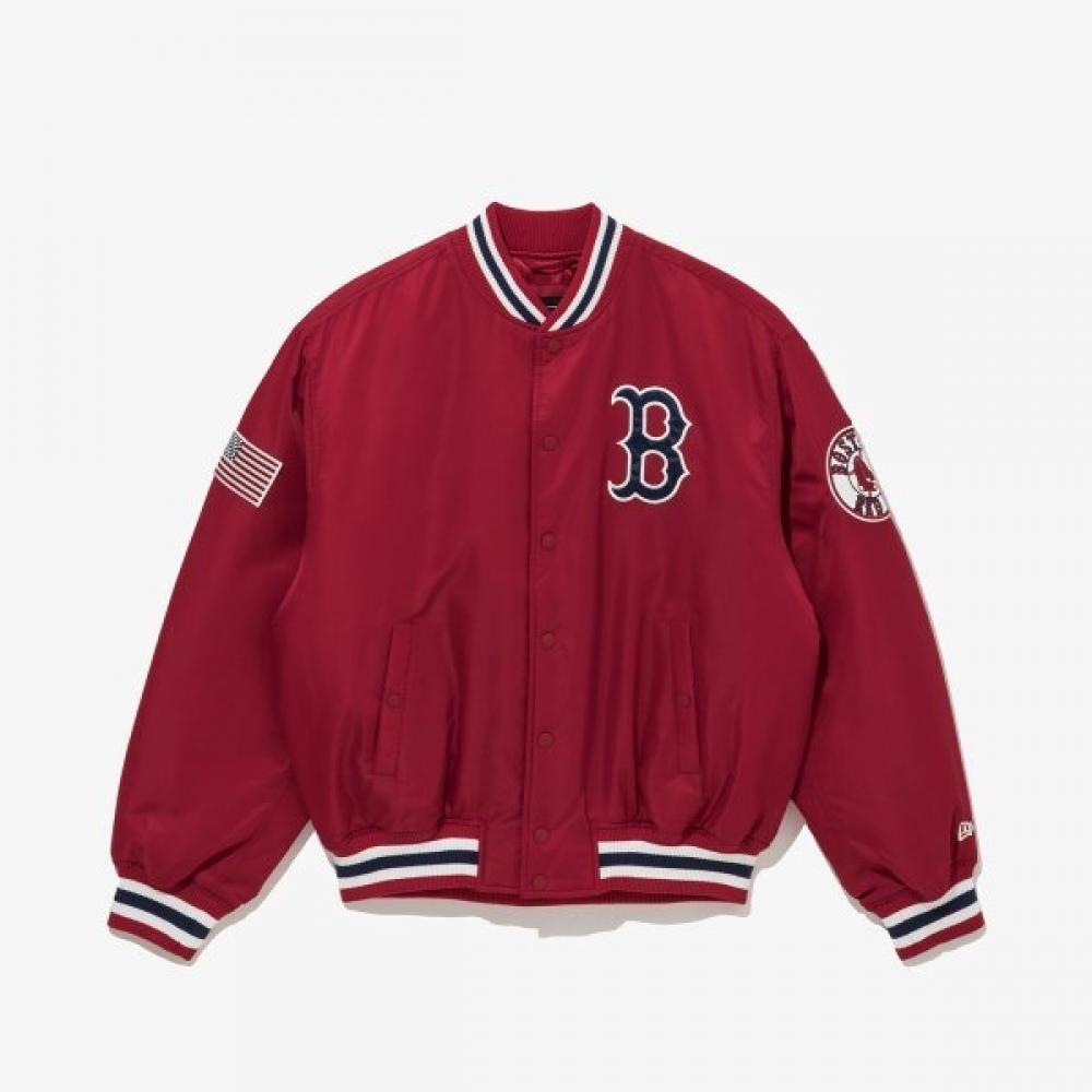 New Era Boston Red Sox Authentic Stadium Jacket Red 14742078 RED/XL