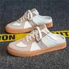 Halbschuhe für Herren Schnür-Mules Männliche Flats Sommer Offene Slipper Herren Pantoletten Herren Casual Board Schuhe 2025