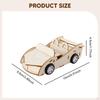 3 D Wooden Puzzle Car Modeling Kit Detailed DIY Assemble Vehicle Building Kits for Children Kids