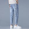 New Spring and Summer Men's Pants Slim Fit Ripped Thin Small Feet Pants Korean Style Pants