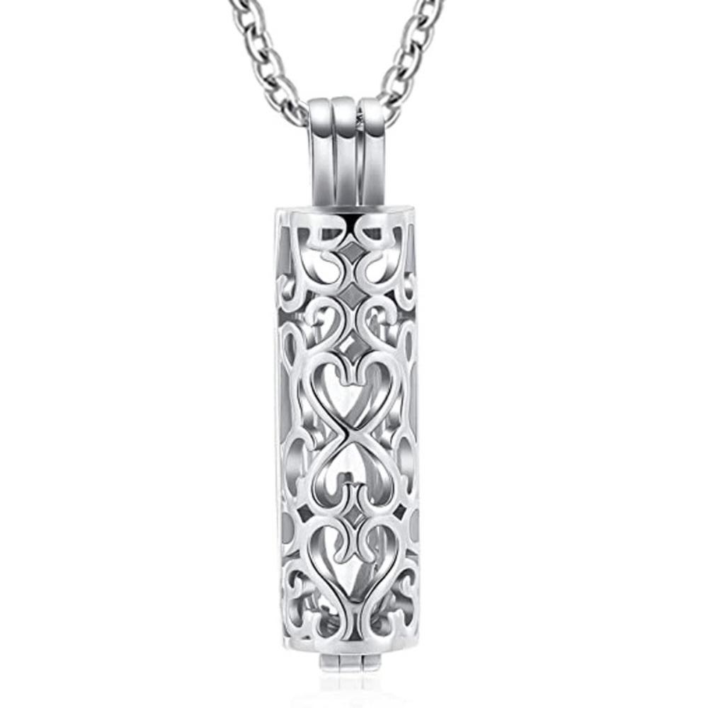 Stainless Steel Cremation Jewelry Cylinder Mini Pet Ash Box  for Commemorating Loved Ones or Pets